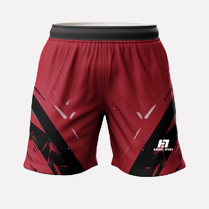 Aibort Bejgħ bl-ingrossa Custom Kwalità Sublimazzjoni Stampata 100% Polyester Interlock Mesh Taħriġ Shorts Unisex/ 4