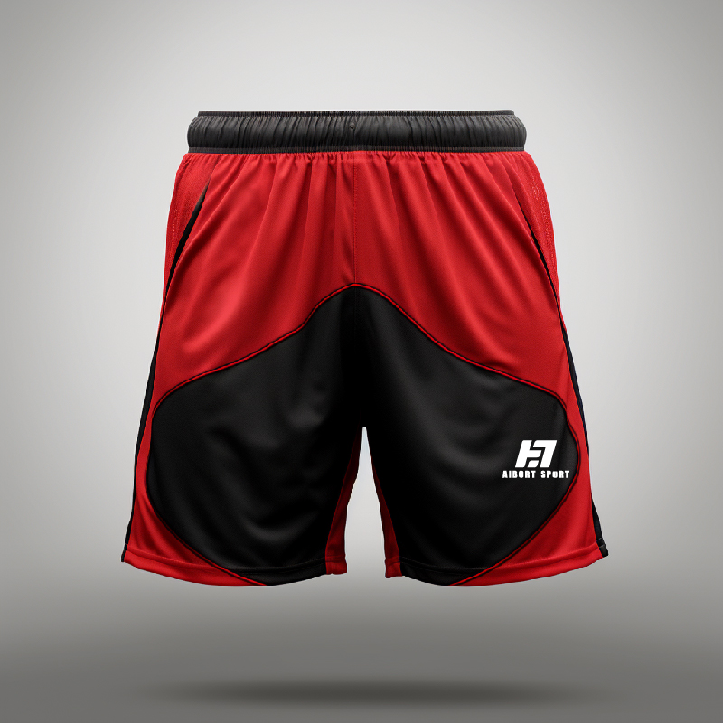 Aibort Bejgħ bl-ingrossa Custom Kwalità Sublimazzjoni Stampata 100% Polyester Interlock Mesh Taħriġ Shorts Unisex/ 3