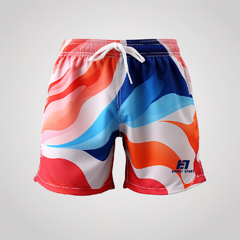 Aibort Engros Hurtigtørrende sublimering til mænds boardshorts Specialtrykte mænd svømmeshorts Badetøj Beachwear Let Casual 2