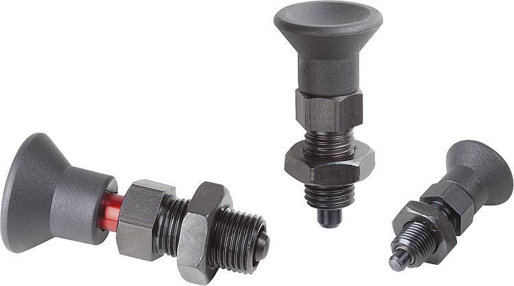 Black Anodized Spring Lock Pull Plunger Pin, Indexing Plunger 3