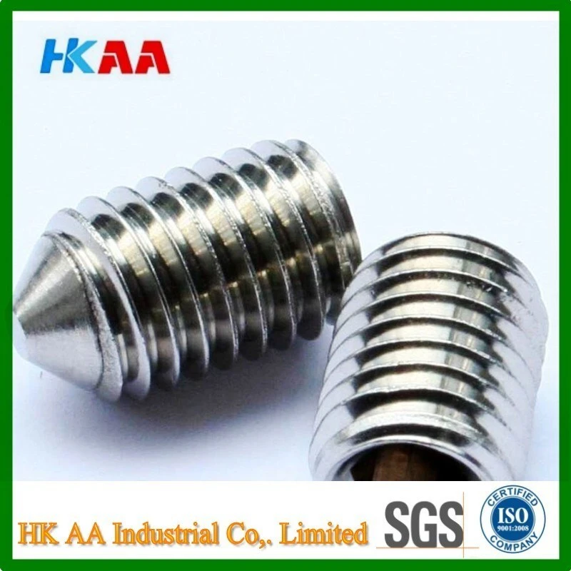 Stainless Steel Cone Point Socket Set Screw (A4 DIN914) 1