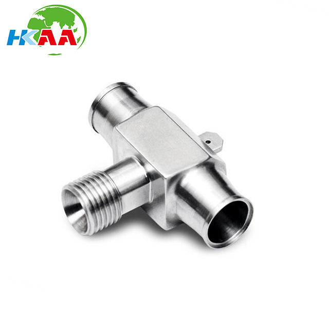 CNC Turning & Turn Mill Parts, Stainless Steel Tee Connectors 1