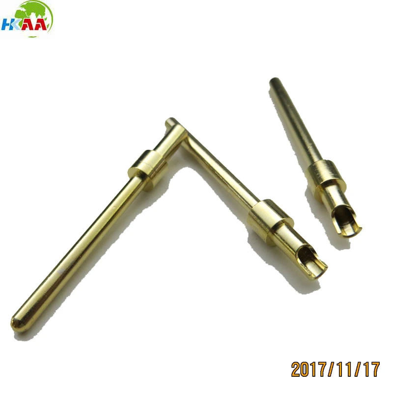 Brass Alloy Gold Plated Male Pin and Socket Pin Connector 1
