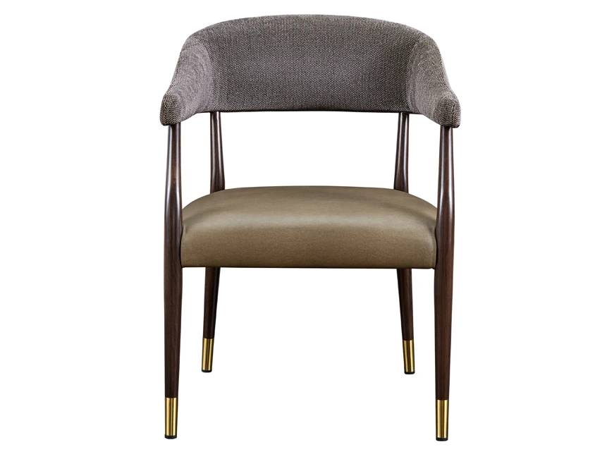 Modern Aluminum Wood Grain Finish Guest Room Armchair YW5700 Yumeya 1
