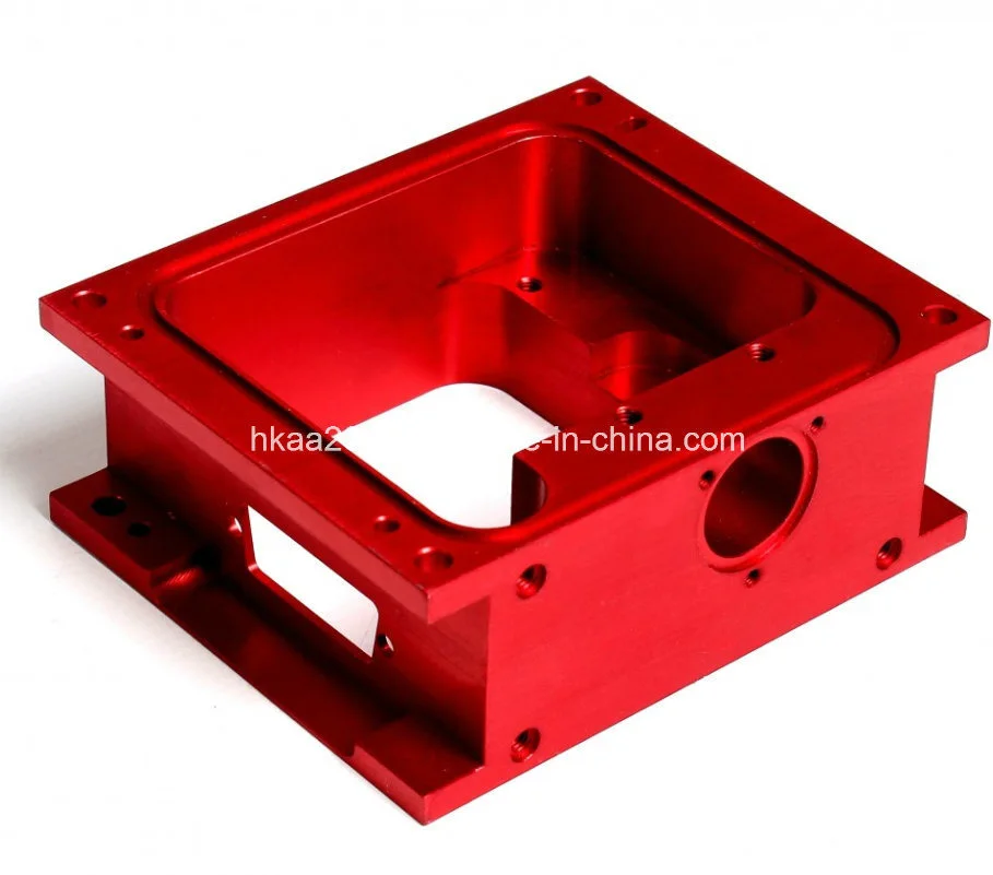 Precision Red Anodized Aluminum Electrical Enclosure Case 1