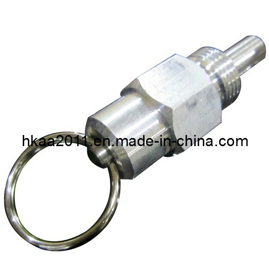 Precision Stainless Steel Spring Loaded Lock Ball Pin with Ring 1