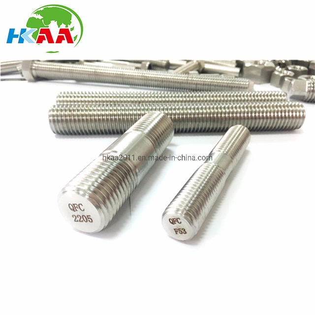 High Quality Custom Duplex Steel 2205 S32205 2507 S32750 Hardware Fastener Wooden Threaded Rod 1