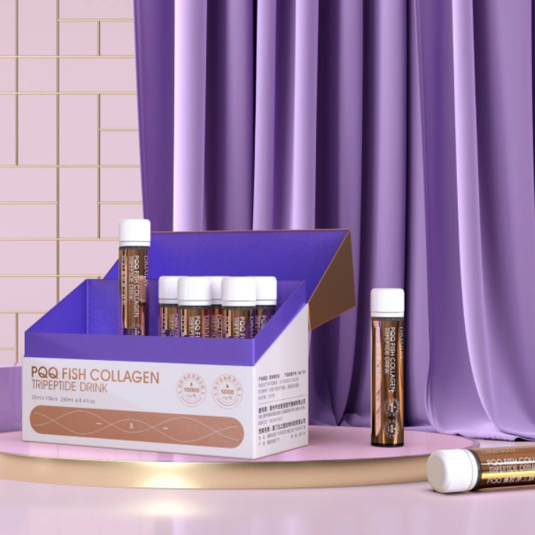 Boîte d'emballage de boissons pour soins de la peau au collagène DIMARAY 1