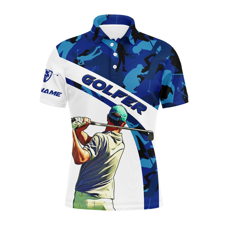 Personlig tilpassede golfpoloskjorter for menn 3