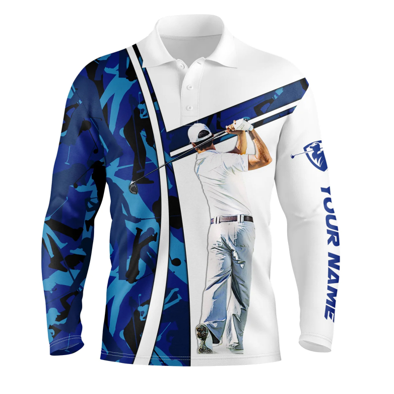 Personlig tilpassede golfpoloskjorter for menn 4