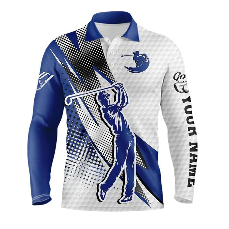 Personlig tilpassede golfpoloskjorter for menn 6