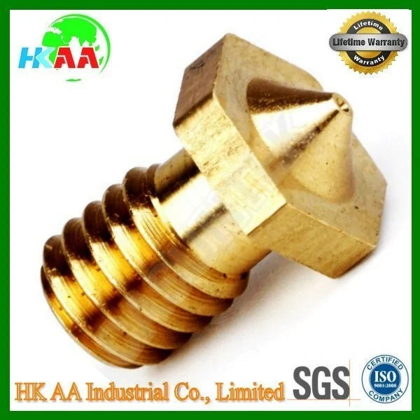 High Precision Extruder Nozzle Print Head, Brass Extruder Nozzle for 3D Printer 1