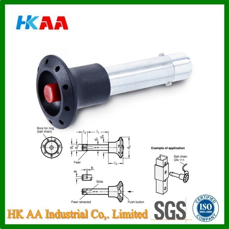 Locking Pins with Axial Lock Steel 1