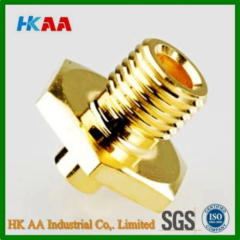 CNC Swiss Machining Brass Threaded Pneumatic Fitting 1