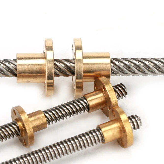 Customized Steel Lead Screw with Split Nut, Steel Leading Screw 1