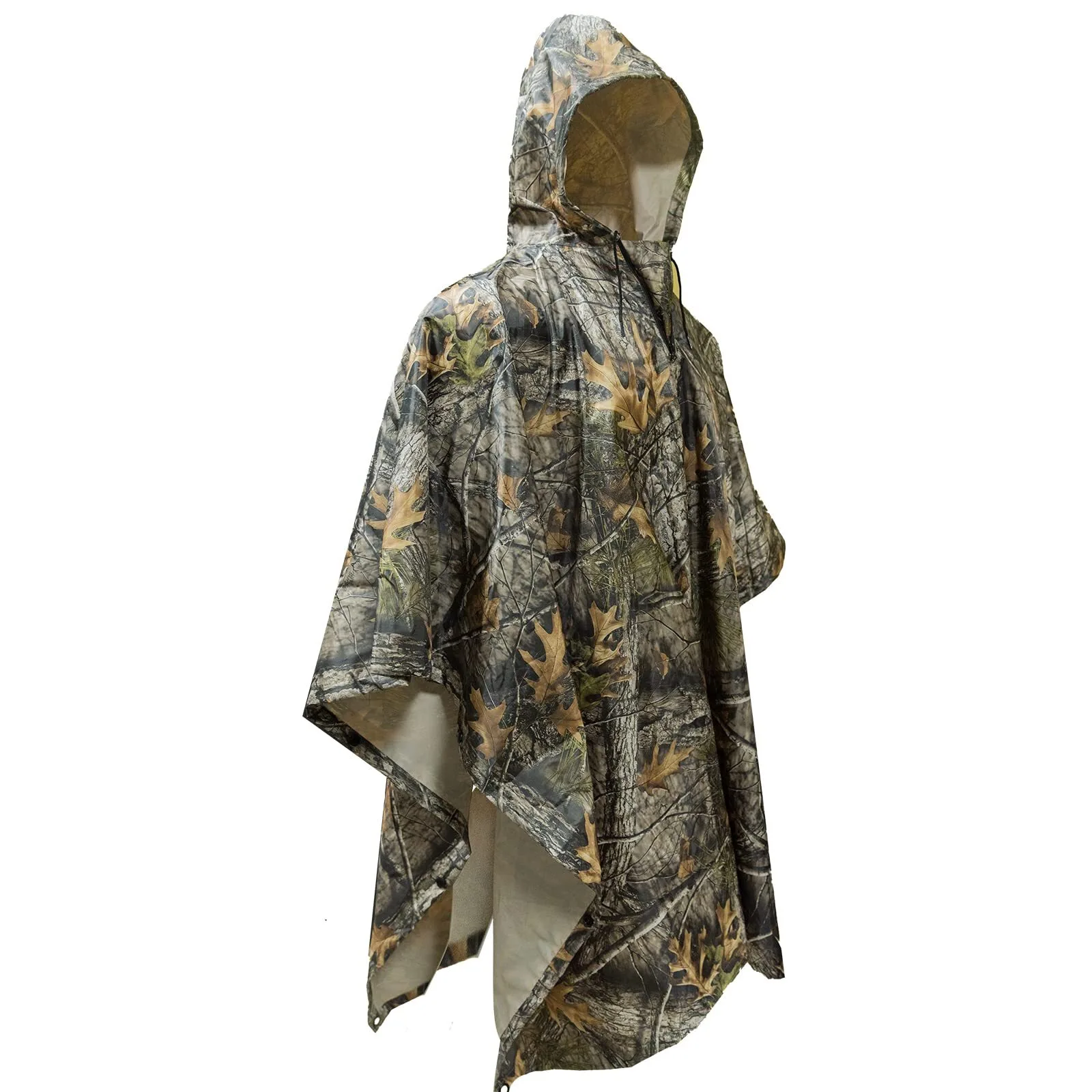 LOOGU Multi Functional Rain poncho PVC Coating Unisex Super Tree Camo 1
