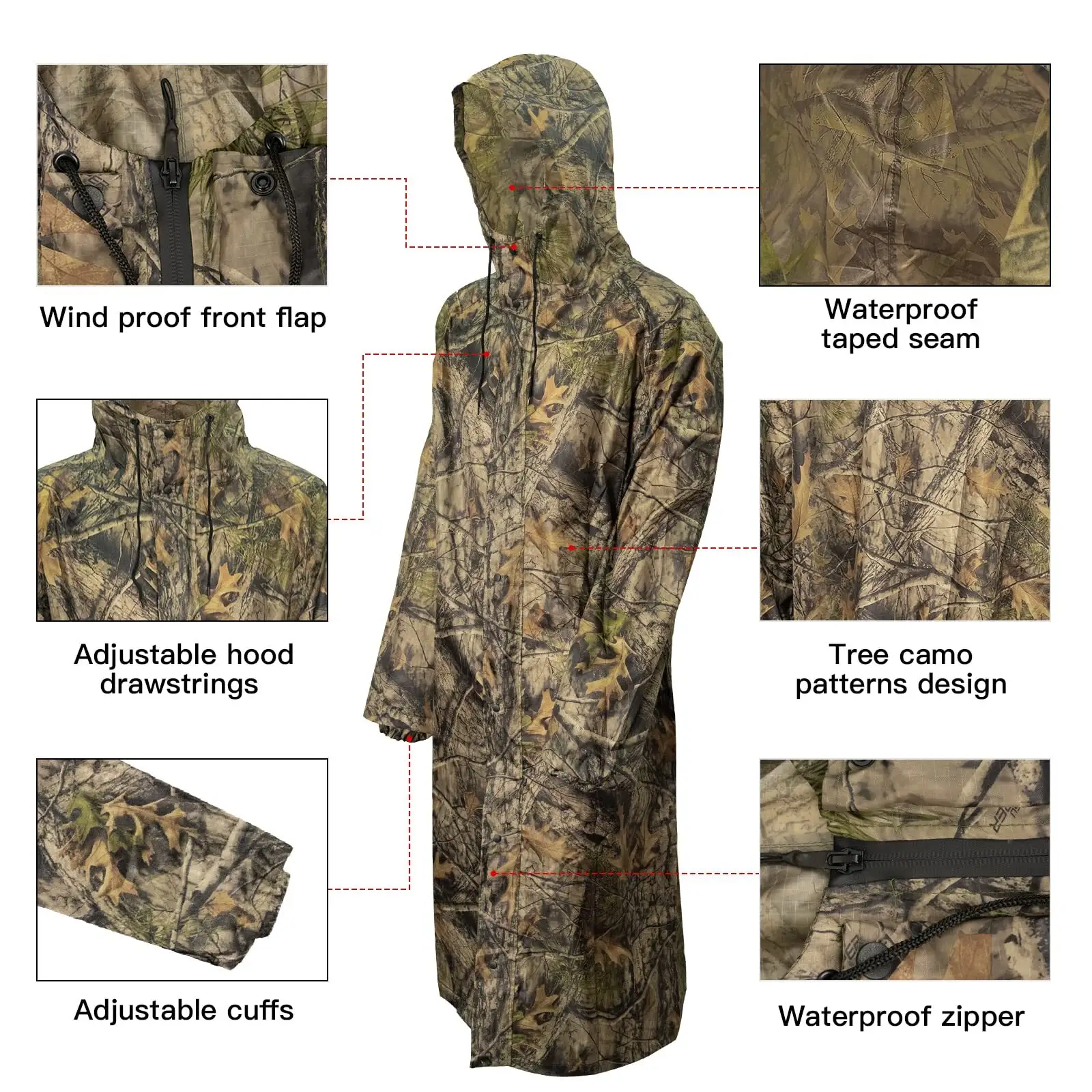 Wholesale Camo Rain Gear for Men Loogu Brand 2