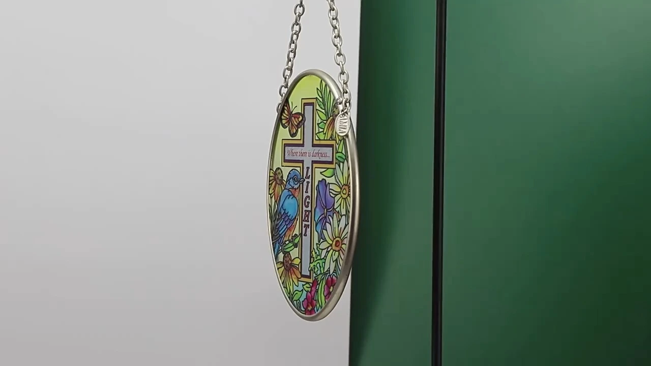 Atrapasueños Colgante de pared de vidrio metálico para decoración. 1