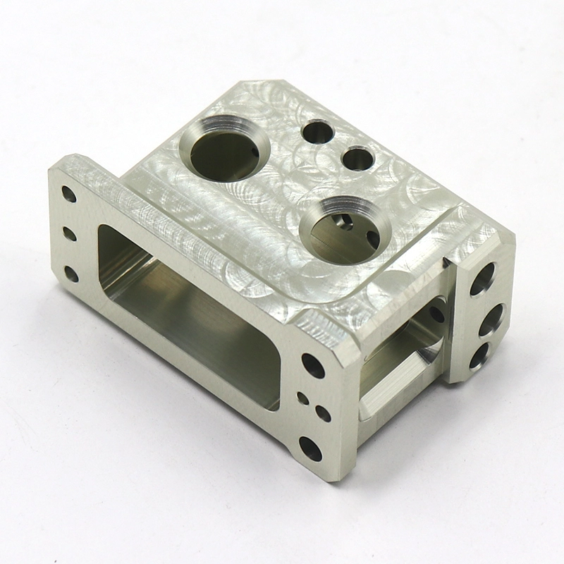 CNC milling anodized pale gold custom aluminum parts 1