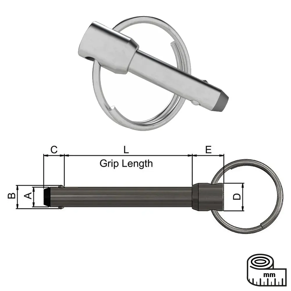 Small Quick Release Pins HKAA Brand 3