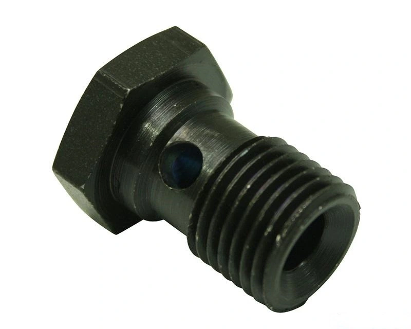 Special Black Oxided Steel Banjo Bolt OEM Precision Service 1
