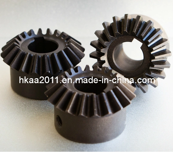 Custom Machining Black Steel Micro Bevel Gears 1
