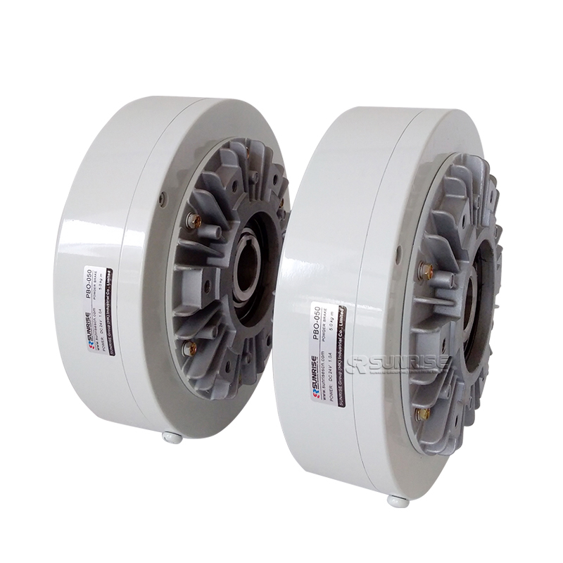 Stable torque through shaft type PBO magnetic powder brake 5