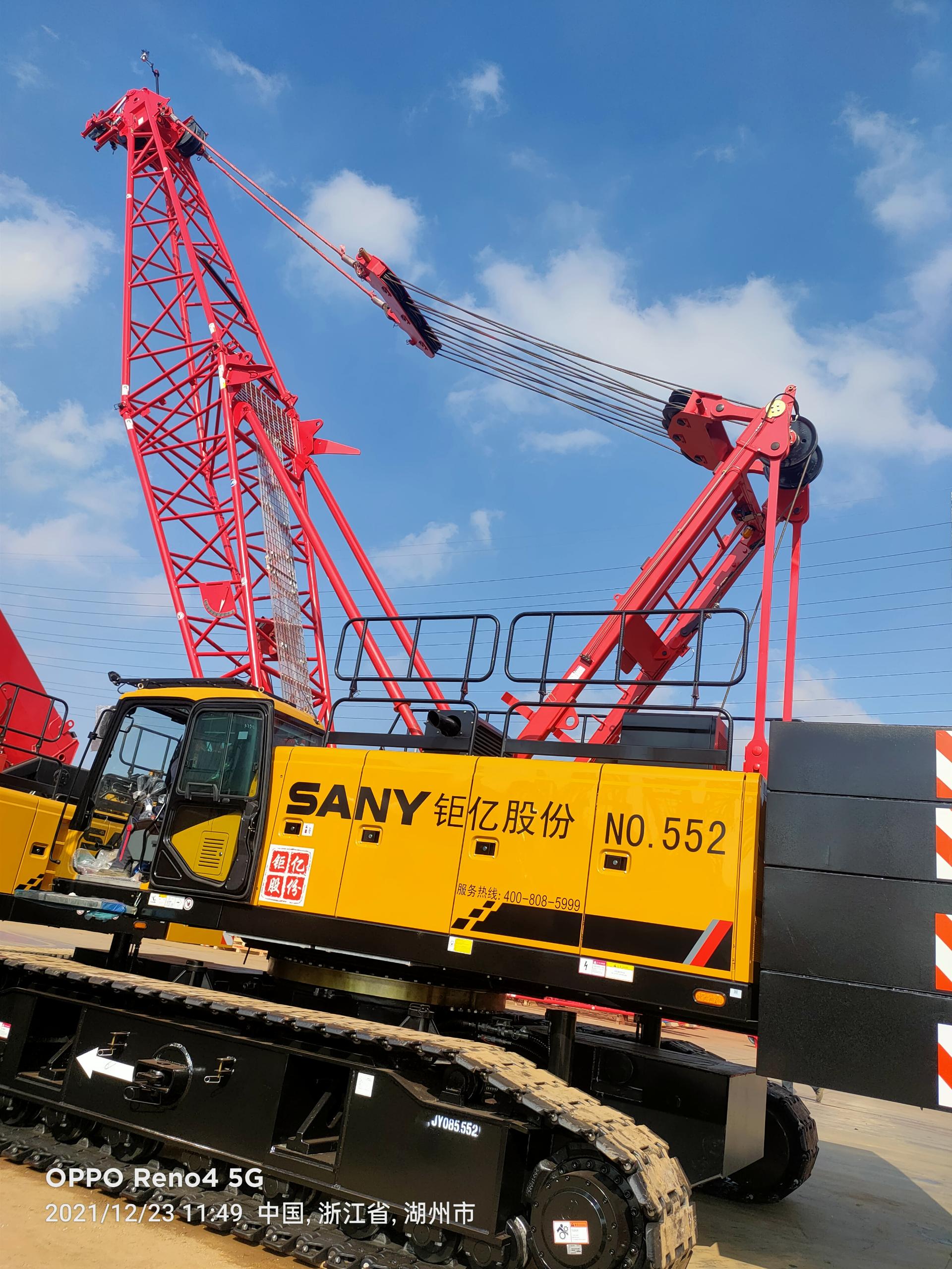 China Top Brand Crawler Crane Jual Panas Tipe 85T Dengan Harga Pabrik Crawler Crane crawler crane 85 ton SCC850A 7