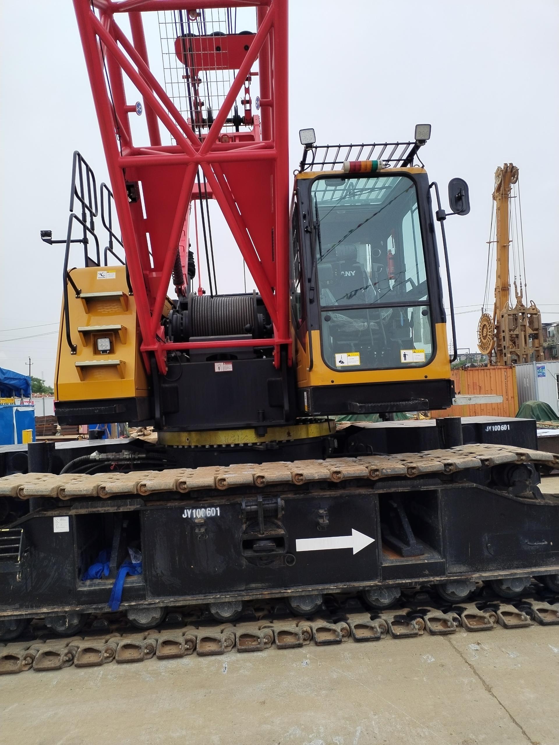 100ton Sany Digunakan crawler crane SCC1000C menggunakan Sany crawler crane 100TON untuk dijual 6