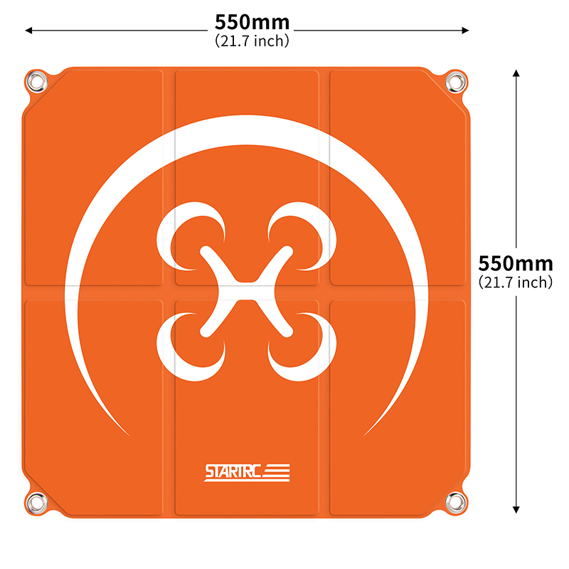 STARTRC 55cm Landing Pad for DJI or Autel Drones（Orange & Gray） 1