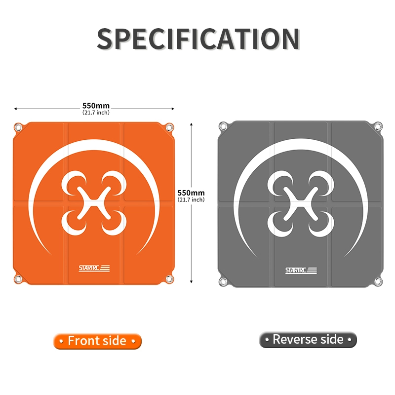 STARTRC 55cm Landing Pad for DJI or Autel Drones（Orange & Gray） 15