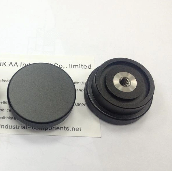 CNC Machining Custom Black Anodized Stainless Steel Knurled Thumb Nut 1