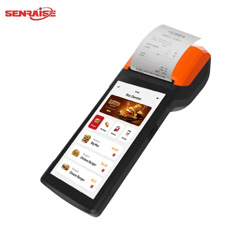 2024 Nueva llegada Android 13 POS Impresora terminal POS de 8 núcleos Pos móvil portátil con lector de tarjetas - Senraise 1