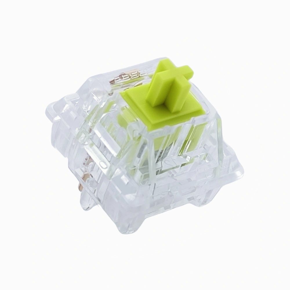 Tecsee Crystal Lemon Nieuwe POM metalen lineaire stemschakelaars voor 5-pins RGB SMD mechanisch speltoetsenbord 1