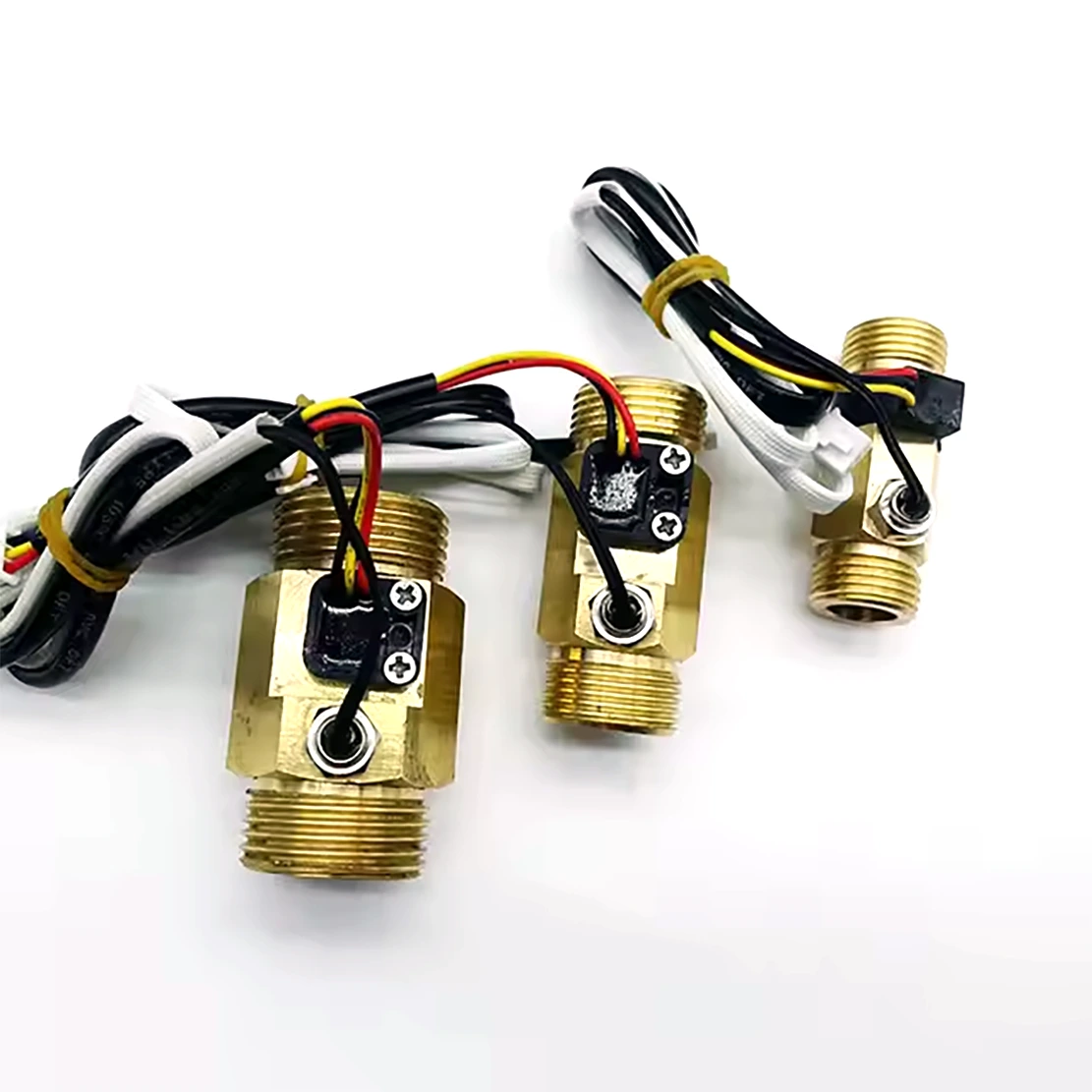 SANQIAOHUI Brass Water flow sensor with temperature sensor 50k G1 G3/4 G1/2 1