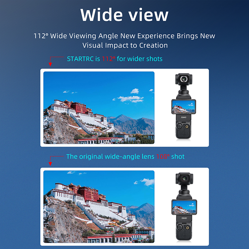 适用于 DJI Pocket 的 STARTRC 广角滤镜 3 4