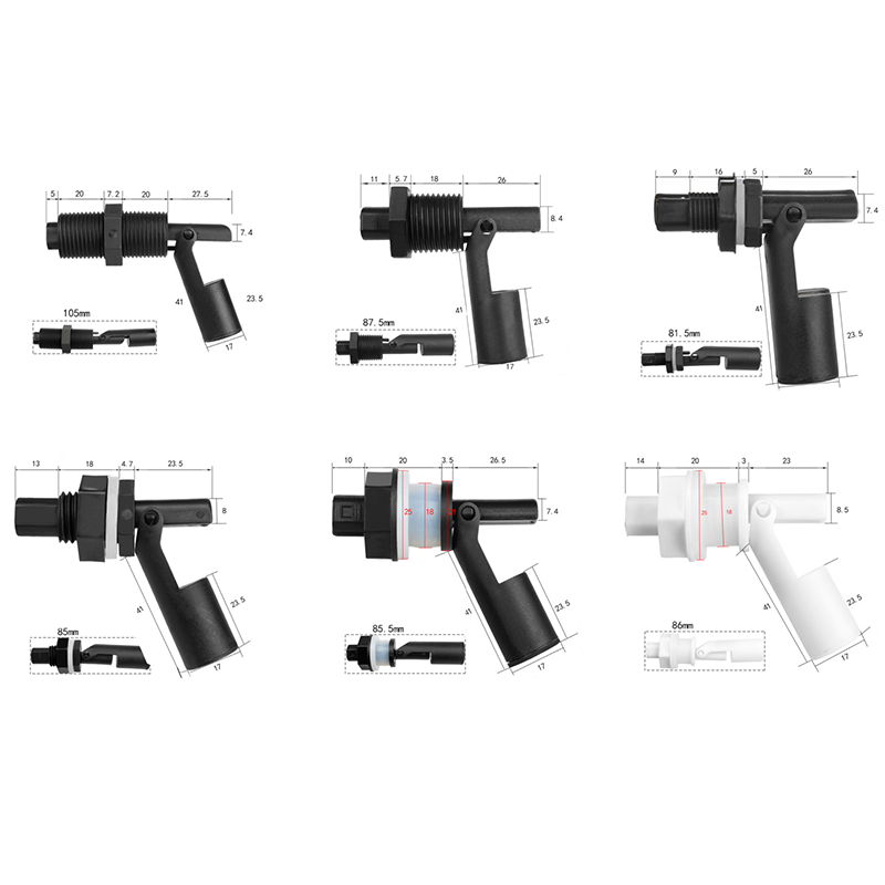 SANQIAOHUI Plastic Level Switch 220VAC PP PVDF 6