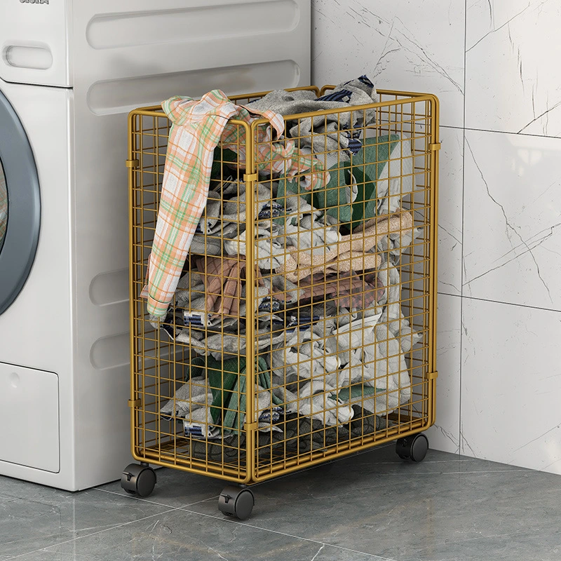 Support de rangement pliable pour salle de bain, avec roulettes, pour espace de rangement dans la salle de bain, personnalisé 1