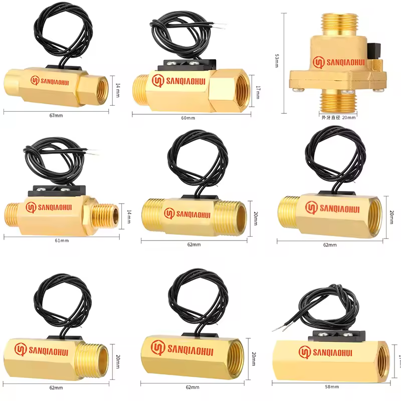 SANQIAOHUI Hall effect magnetic flow sensor switch 6
