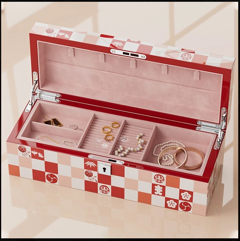 Rote quadratische Schmuckverpackungsbox 1