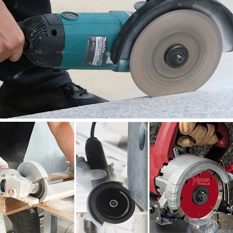 Disco de corte diamantado de 4,5 polegadas da Johnson Tools, ideal para mármore, granito e cerâmica, com venda direta da fábrica. 7