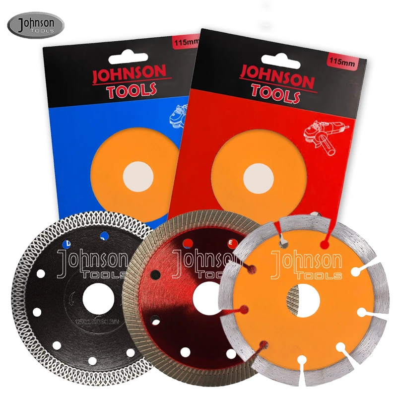 Johnson Tools Embalaje personalizado para discos de corte de diamante y hojas de sierra adecuados para cortar mampostería, mármol, piedra y granito 1
