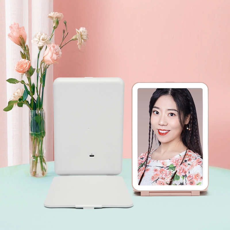 Desktop Folding Mirror With LED 1