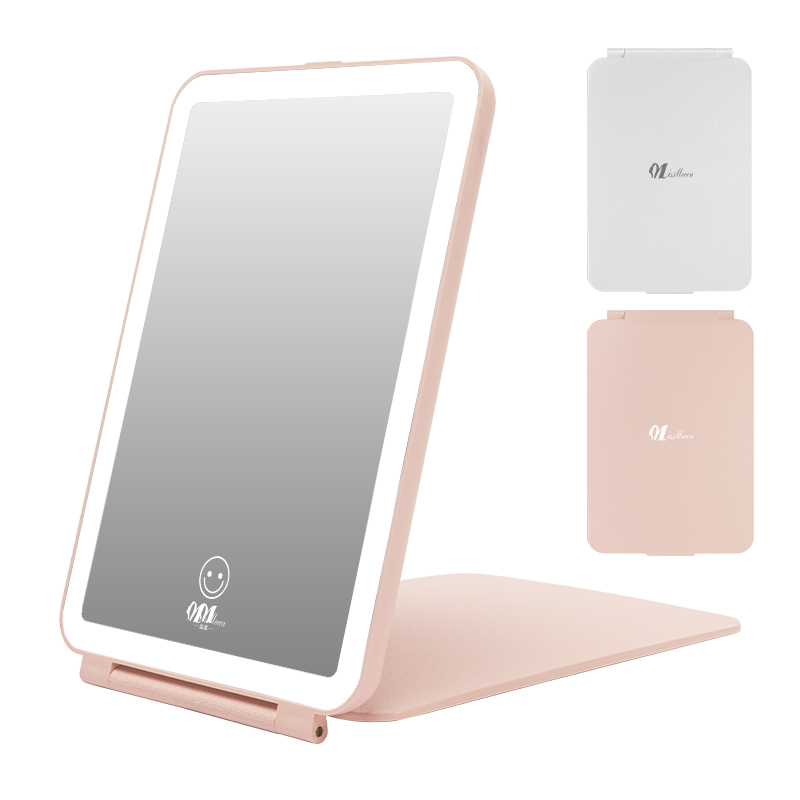 New Item Foldable  Desktop Mirror With LED 7