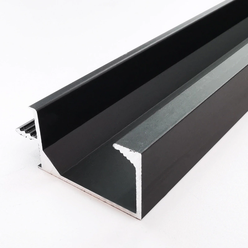 Perfil G de manija de gabinete de cocina de aluminio horizontal 1