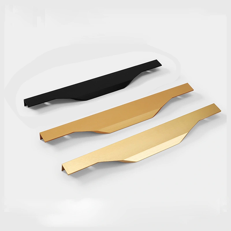 Manijas de aluminio de alta calidad del oro de la puerta del hardware de la cocina del guardarropa del cajón del borde 1