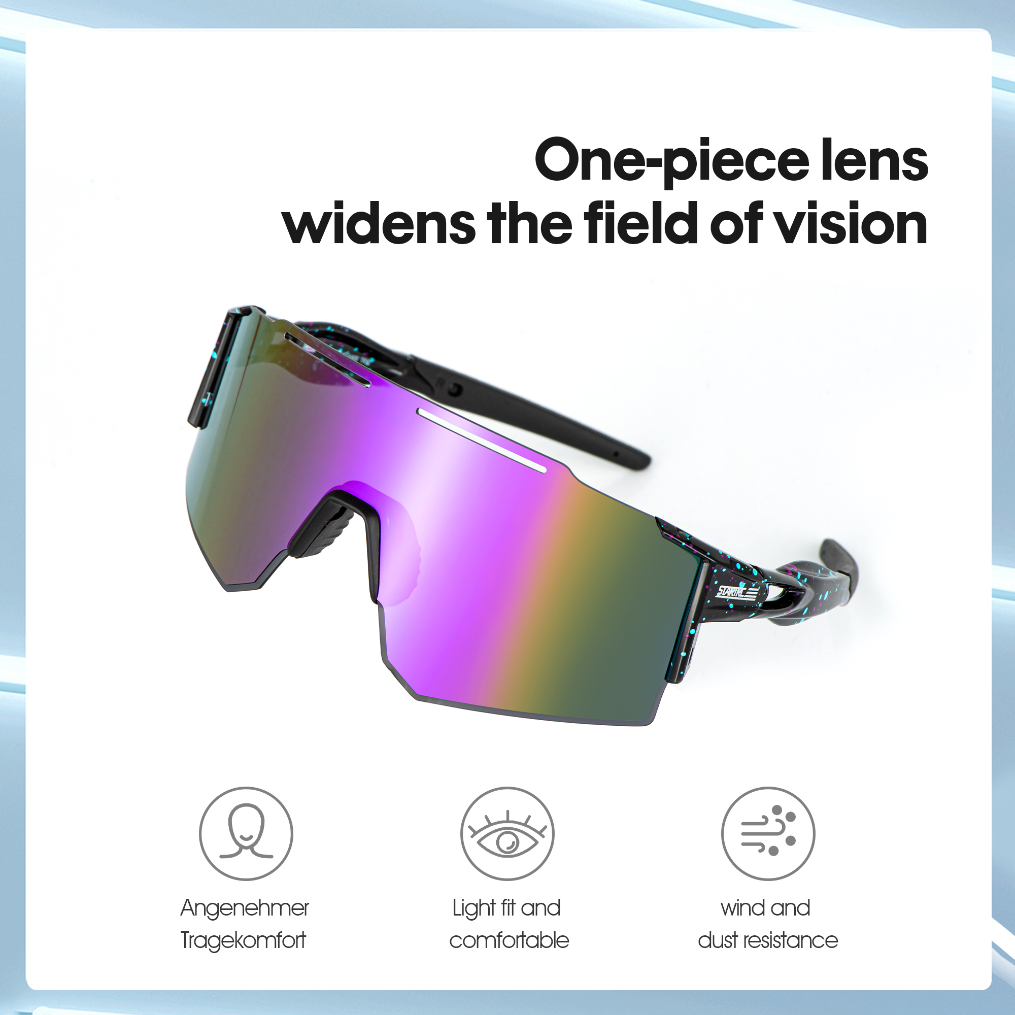 Gafas de sol deportivas polarizadas multiusos STARTRC 6