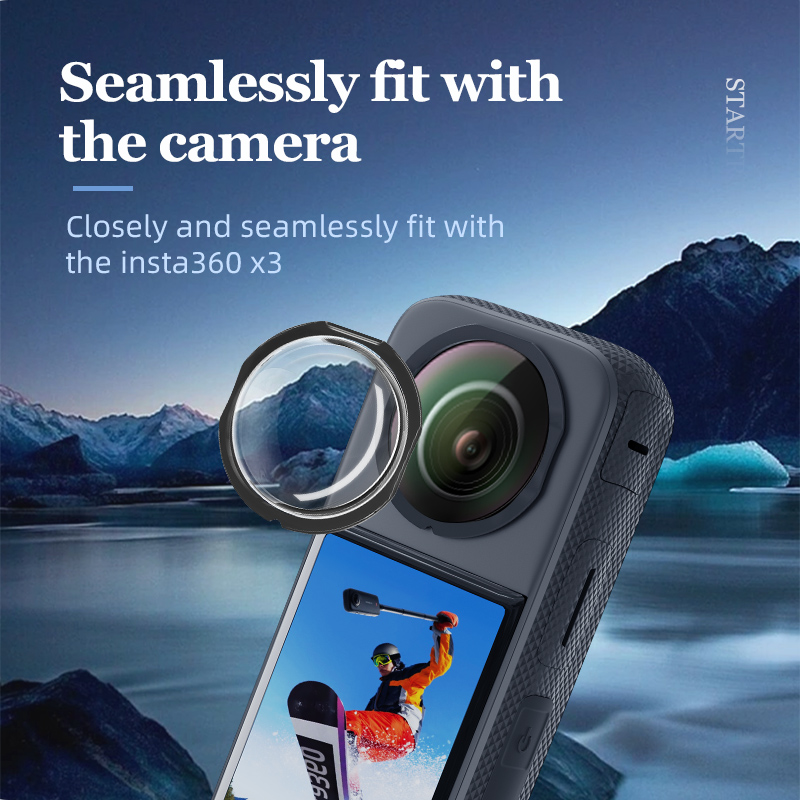 Protector de doble lente STARTRC para Insta360 X3 5