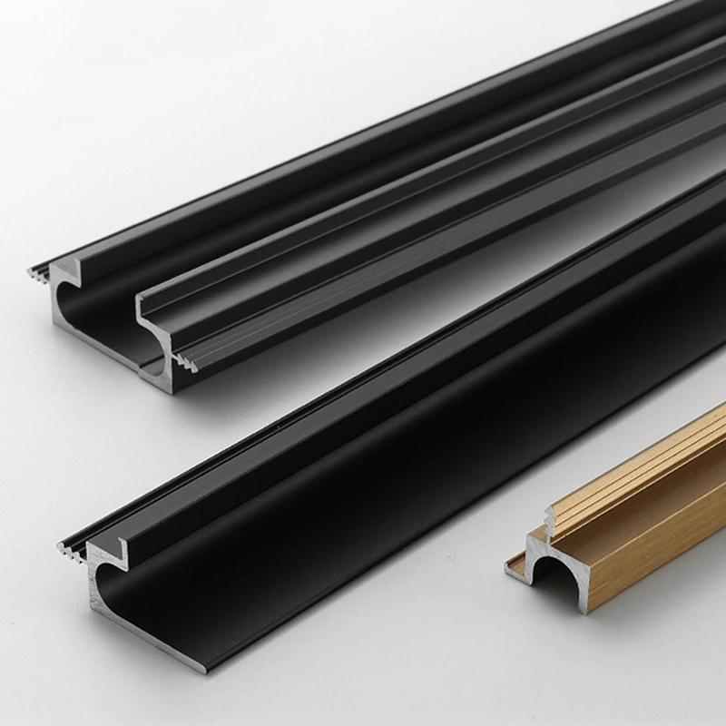 Multi-pieces C TypeAluminum Anodize Profile aluminum Continuous Handle Grab Profile 1