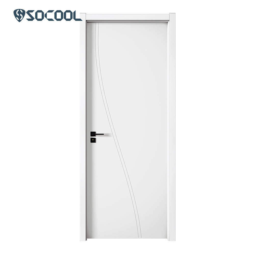 Porte intérieure contemporaine en bois blanc Socool Pure Elegance 1